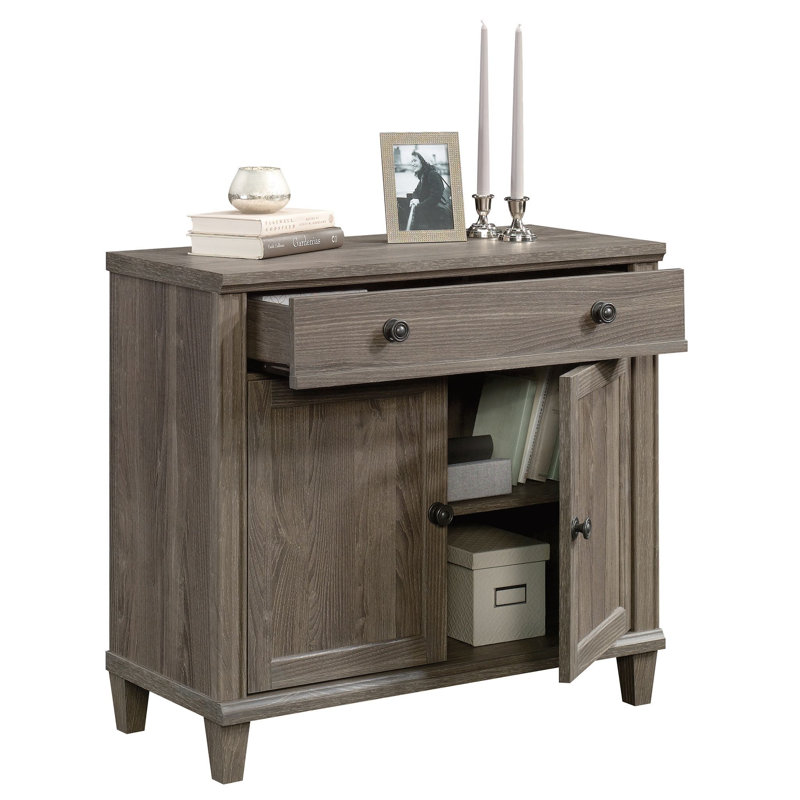Aariana 1 -Drawer Accent Cabinet, Dark Brown