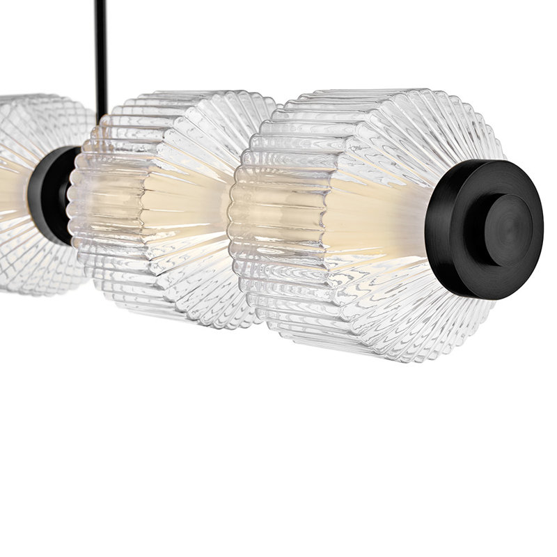 Reign 1 - Light LED Chandelier, Matte Black