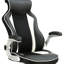 Chaise de bureau Cool Black and Silver avec hauteur réglable superbe