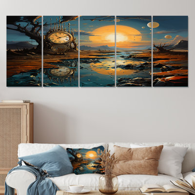 «The Persistance Of Dali», ensemble d'art mural 5 pièces