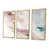Toile avec cadre flottant or