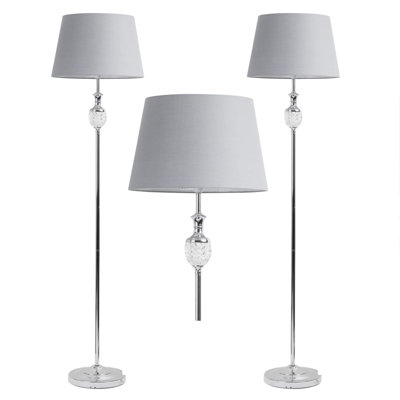 Labbe 158cm Traditional Floor Lamp Set
