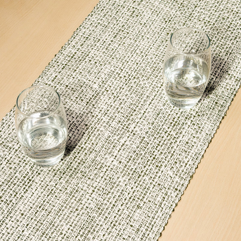 Chemin de table Pebble, Vert