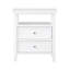 Table de chevet 2 tiroirs Weston White-1422564324