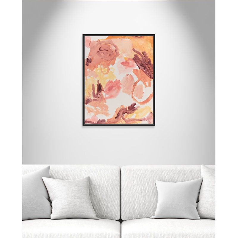 «Living In A Dream» par Marisol Evora, 23.5' W x 29.5' H, Cadre flottant noir