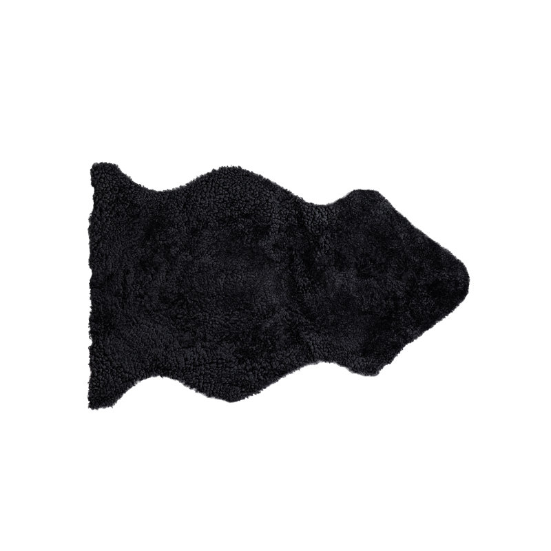  Luxury Curly Sheepskin Rug Single Steel