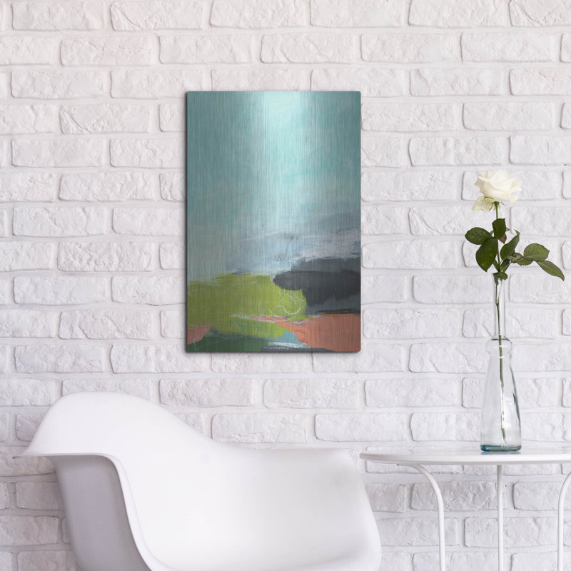 «Lark Manor ™ 'Landscape No. 95' par Jan Weiss, art mural en métal, H 24 po x l 16 po