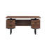 Bureau d'ordinateur à domicile avec tiroirs / dossiers suspendus de format lettre, table d'écriture 59 pouces avec tiroirs