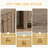 Shoe Cabinet Storage Cabinet Entryway Cabinet With Two Doors Slat Style Vented Doors Metal Knob Handle Four Shelves Dark Taupe Color