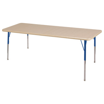 Rectangle T-Mold Adjustable Height Activity Table
