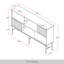 Console média gris clair Oakridge-1328989976