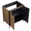 Armoire de salle de bain café 30 po - Contreplaqué de meuble-lavabo moderne, teinte