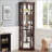 Elegant Lighted Corner Curio Cabinet With Adjustable Shelves And Anti-Toppling Device For Safe Display Of Collectibles-407501958