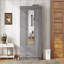 Armoire à miroir 3 portes avec tablettes