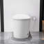Toilette blanche allongée intelligente avec siège à ouverture / fermeture automatique, contrôle du coup de pied, chasse d'eau à jet siphonique 1,28, plusieurs modes de lavage et siège chauffant pour le confort de la salle de bain-126080991