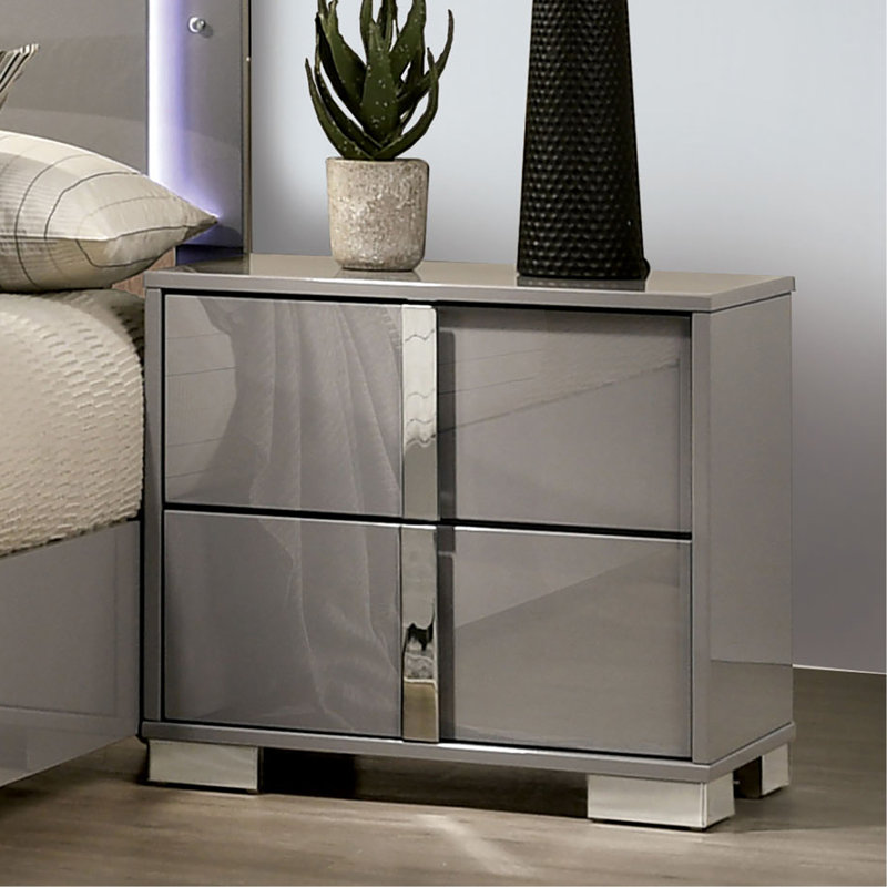 Table de chevet Modern Taupe
