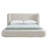 Luxurious Cloud Soft Compressed Upholstered Wingback Bed
