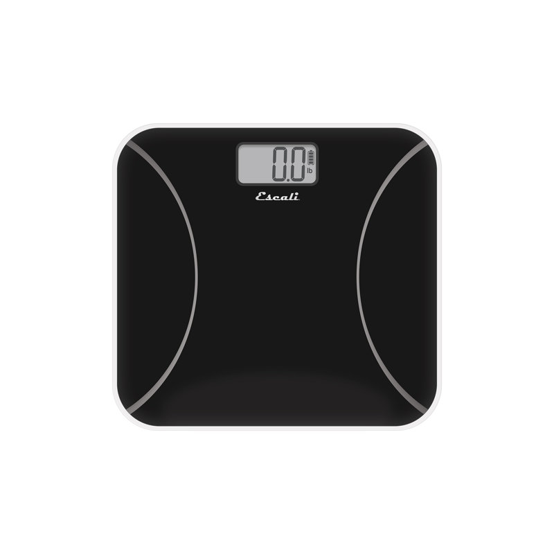 Kinetic Bathroom Scale, Black, Black