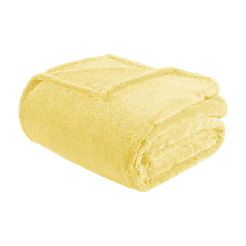 Couverture ultralégère pour lit simple / simple TG, Simple/Simple TG, Jaune