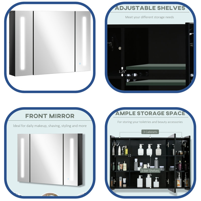 Armoire à pharmacie 35,5 W 25,5 H