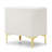 Elegant Velvet Upholstered Nightstand With Gold Legs-12514483