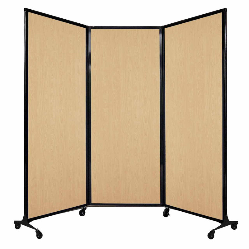 Cloison pliante 5 pi 10 po, H 70 po x l 100 po x P 18 po, Beige clair