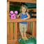 Ensemble de jeu Mountain View Lodge avec toit en bois et balançoire à glissade verte-53131406