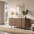 78.7" Modern Solid Wood Sideboard With Adjustable Shelves Storage
