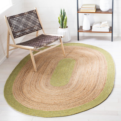 Chamness Hand Woven Jute/Wool/Cotton Rug in Natural