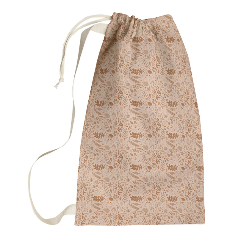 Fabric Laundry Bag with Handles, Small (29" H x 18" W x 1" D), Red