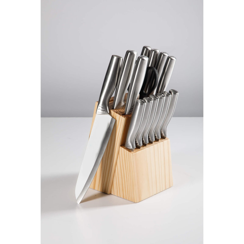 Ensemble de couverts 15 pièces Oster Eckert avec bloc de pin