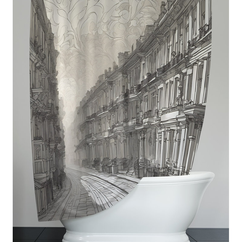 Rideau de douche Jaelyn, H 72 po x l 70 po