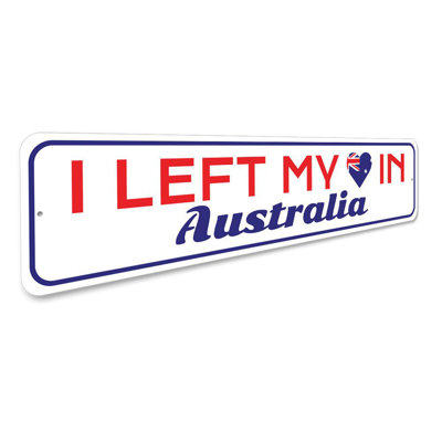 Signe de l'Australie «Love» en aluminium