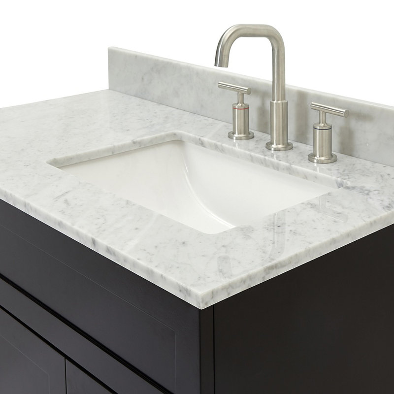 Ensemble de meuble-lavabo simple 37 po Partham, Noir