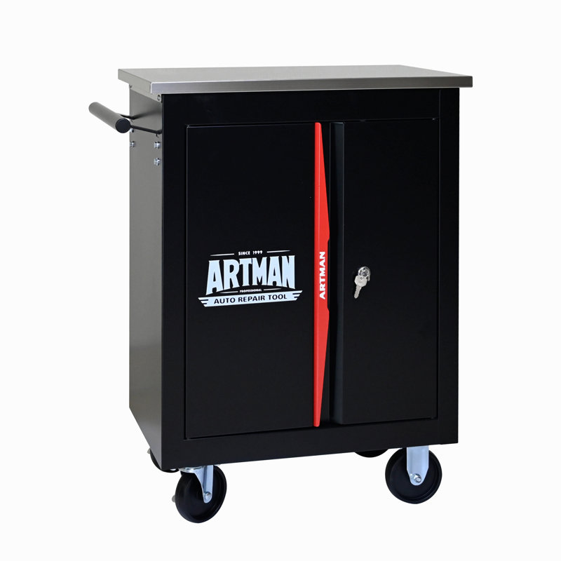 Double-Door Clapboardl Multi-Function Tool Cart