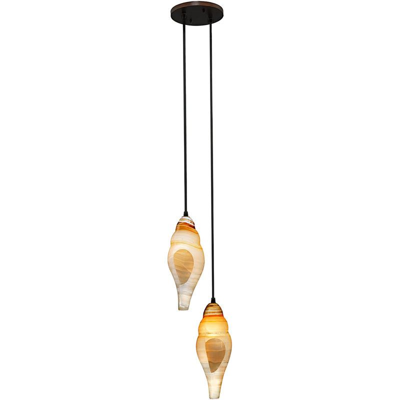 Seashell 2 - Light Cluster Pendant, Antique Old World