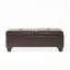 Banc de rangement avec repose-pieds en similicuir-1422127380