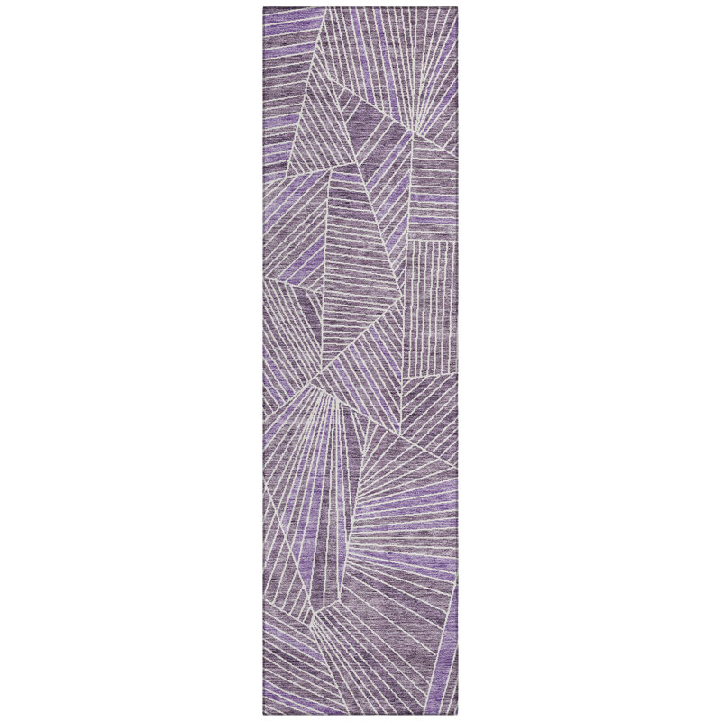 Colier Abstract Indoor / Outdoor Rug, Runner 2'3" x 7'6"