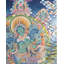 Vert Tara Thangka (Thangka sans brocart)