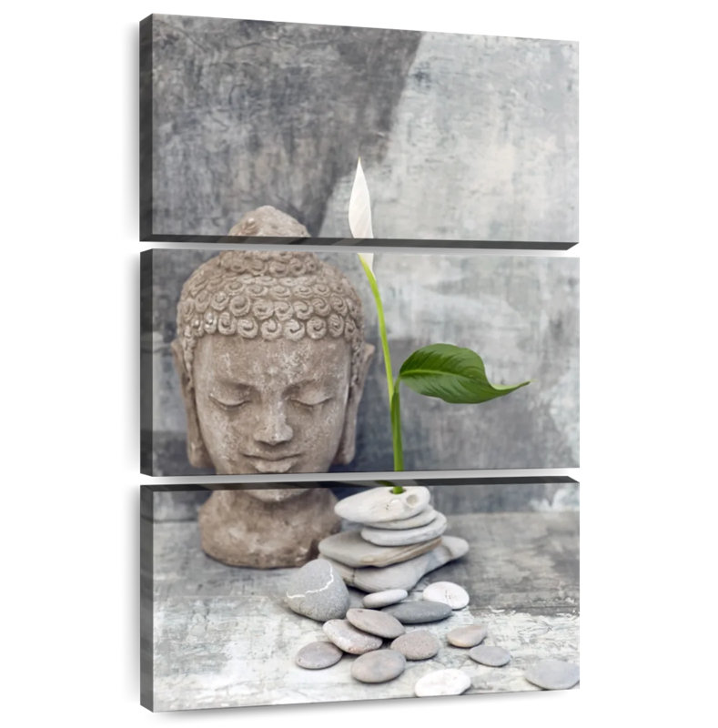 Tête de Bouddha Kerrick Zen, H 50 po x l 32 po