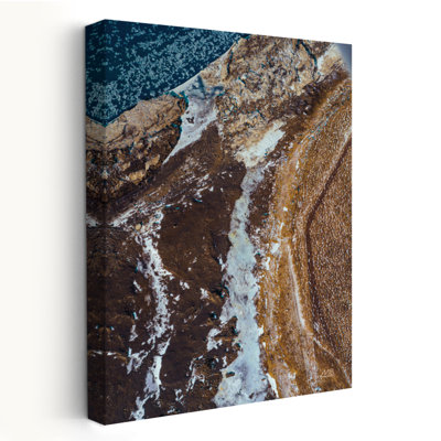 Iceland From Above II Coastal Blue Birds Eye View Brown