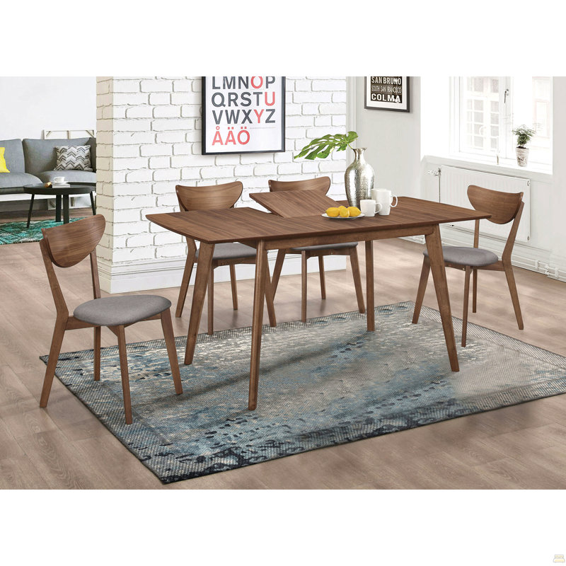 Ensemble de salle à manger 5 pièces, 5 pièces: table, 4 chaises