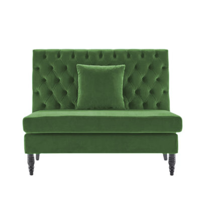 Velvet Upholstered Bench