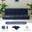 Matelas pliant de 8 po d'épaisseur avec poignées et canapé capitonné (cadre non inclus) Matelas pliable polyvalent-2040397477