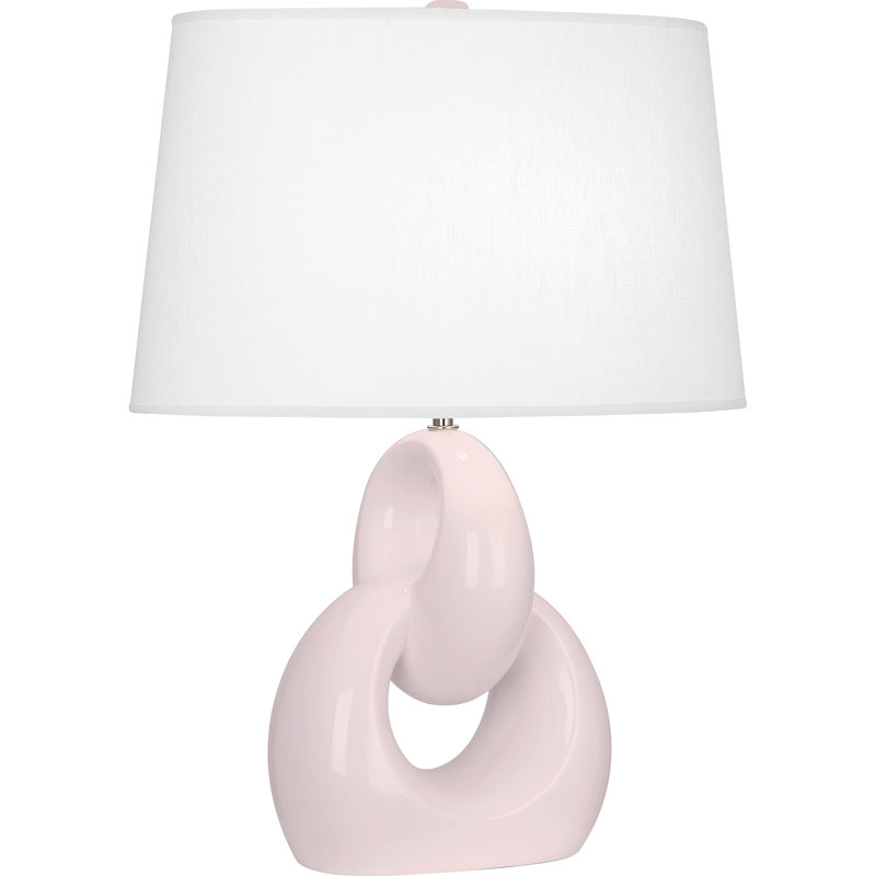 Lampe de table 27 po Fusion, Rose glacé à l'eau de rose