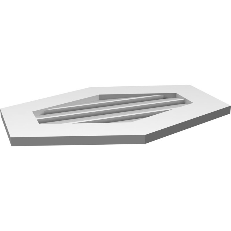 Pente verticale verticale en uréthane 4 pi, H 1 po x l 26 po x L 18 po