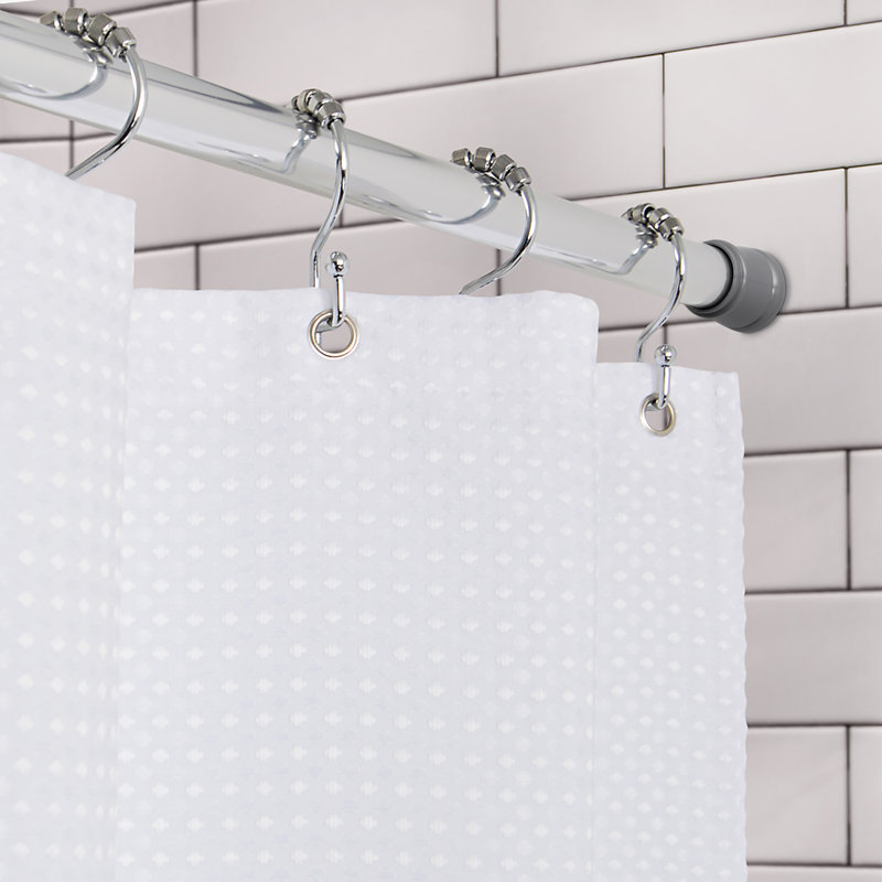 Tringle à rideau de douche réglable de 40 pouces Utopia Alley - Aluminium antirouille avec embout en PVC, sans installation de perceuse - Extensible, idéale pour la salle de bain, rétractable, mur à mur - Facile à suspendre