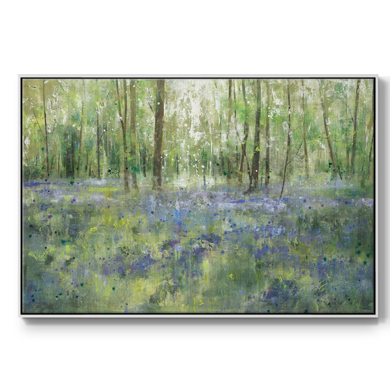 Imprimé LAVENDER HILL, Toile avec cadre blanc, H 37 po x l 25 po x P 2 po