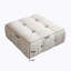Repose-pieds carré standard en velours Jesse-820900904