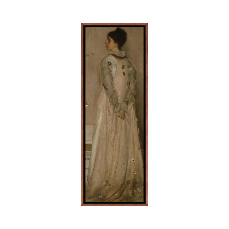 Print, 91.44 cm H x 30.48 cm W x 4.445 cm D, Classic Wood